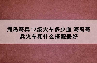 海岛奇兵12级火车多少血 海岛奇兵火车和什么搭配最好